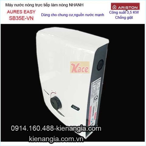 Máy nước nóng không bơm Ariston AURES EASY KAG-SB35E-VN