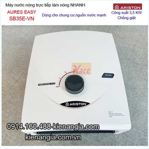 Máy nước nóng không bơm Ariston AURES EASY KAG-SB35E-VN