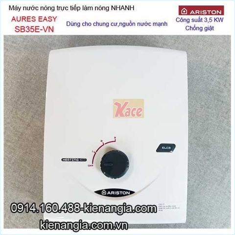 Máy nước nóng không bơm Ariston AURES EASY KAG-SB35E-VN