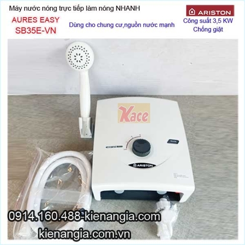 Máy nước nóng không bơm Ariston AURES EASY KAG-SB35E-VN