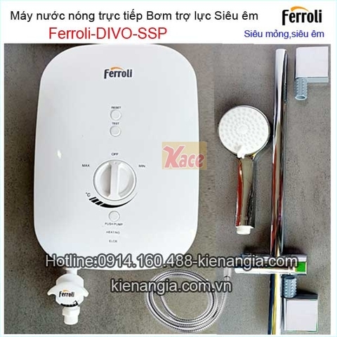 Máy nước nóng trực tiếp có bơm Ferroli KAG-DIVO-SSP 4.5S