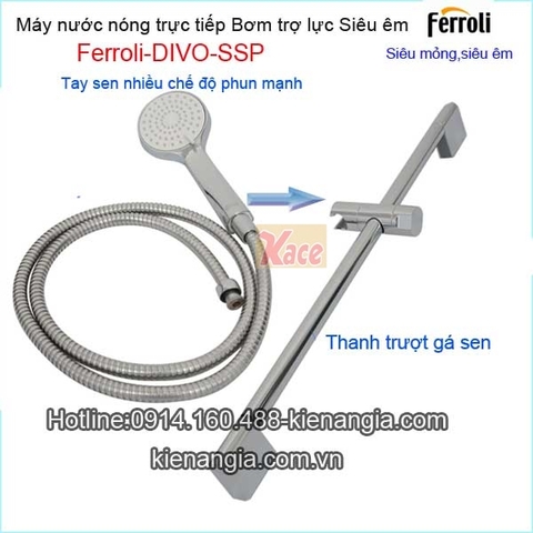 Máy nước nóng trực tiếp có bơm Ferroli KAG-DIVO-SSP 4.5S