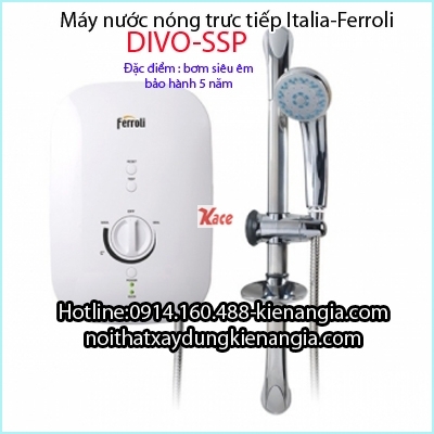 Máy nước nóng trực tiếp có bơm Ferroli KAG-DIVO-SSP 4.5S