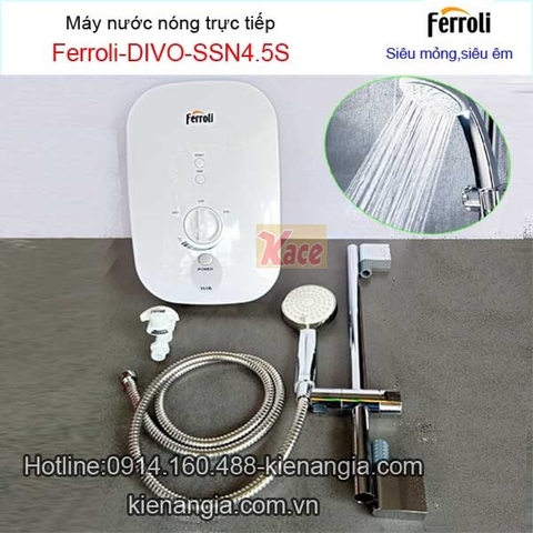 Máy nước nóng trực tiếp Ferroli KAG-DIVO-SSN 4.5S