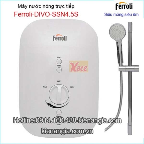 Máy nước nóng trực tiếp Ferroli KAG-DIVO-SSN 4.5S