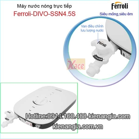 Máy nước nóng trực tiếp Ferroli KAG-DIVO-SSN 4.5S