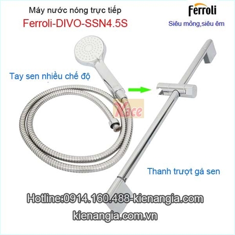 Máy nước nóng trực tiếp Ferroli KAG-DIVO-SSN 4.5S