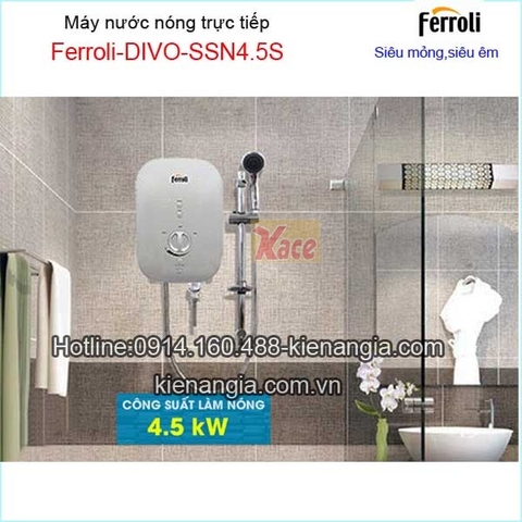 Máy nước nóng trực tiếp Ferroli KAG-DIVO-SSN 4.5S
