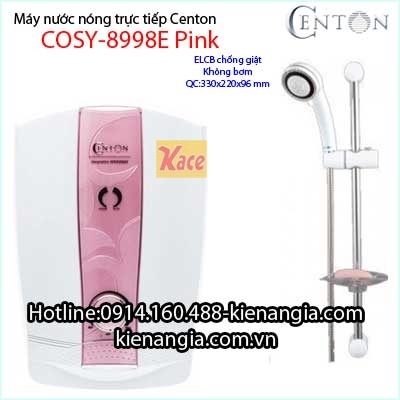 Máy nước nóng trực tiếp không bơm Centon COSY KAG-8998E Pink
