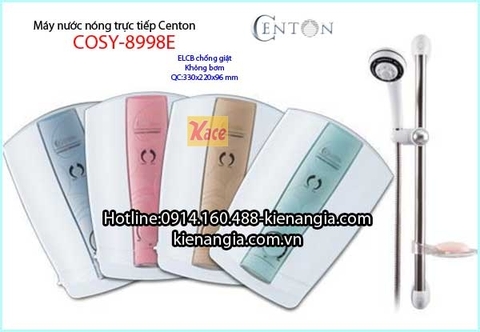 Máy nước nóng trực tiếp không bơm Centon COSY KAG-8998E Pink
