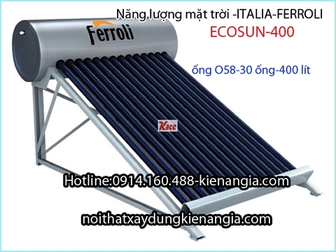 NLMT ống thủy tinh Italia-Ferroli ECOSUN-400