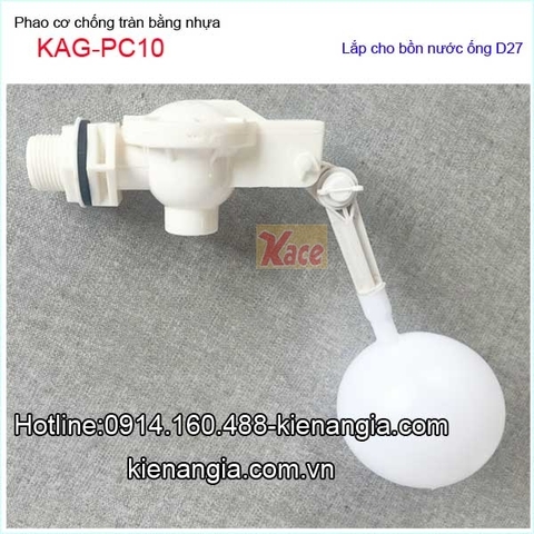 Phao cơ chống tràn bằng nhựa D27-KAG-PC10