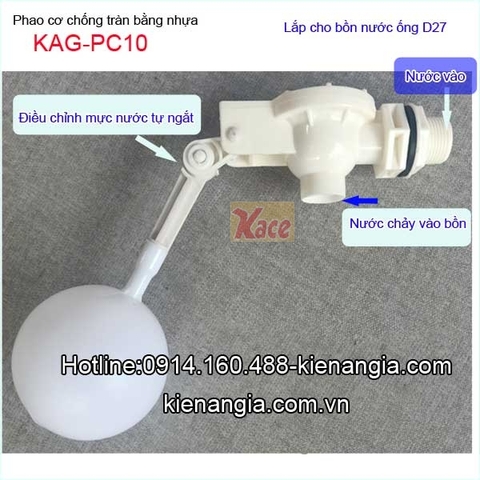 Phao cơ chống tràn bằng nhựa D27-KAG-PC10