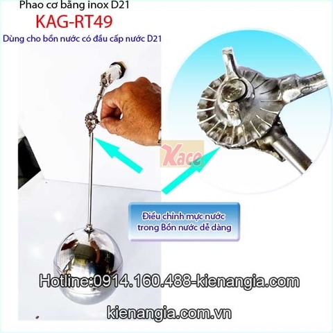 Phao cơ inox d21 KAG-RT49