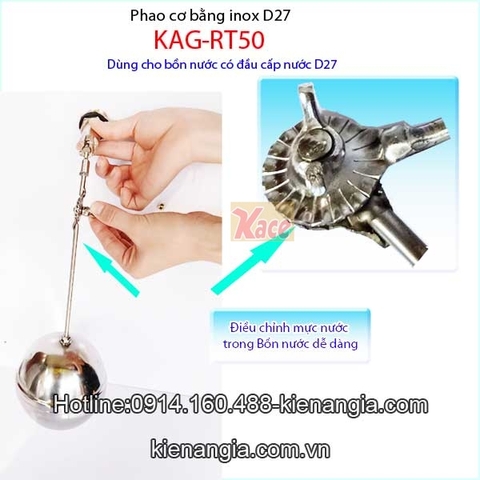 Phao cơ inox d27 KAG-RT50