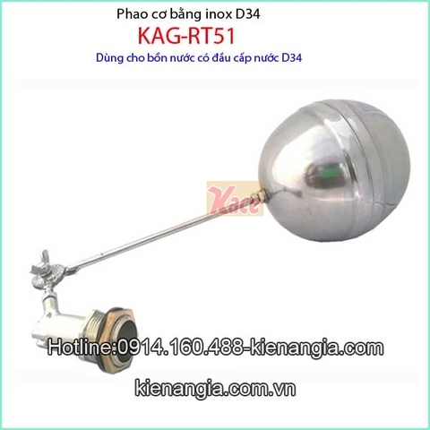 Phao cơ inox d34 KAG-RT51