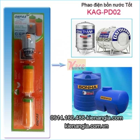 Phao điện bồn nước,công tắc bơm tự động KAG-PD02