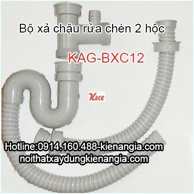 Siphon chậu rửa chén bát 2 hộc KAG-BXC14