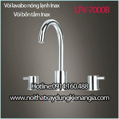 Vòi 3 lỗ lavabo âm bànvòi bồn tắm INAX LFV-7000B