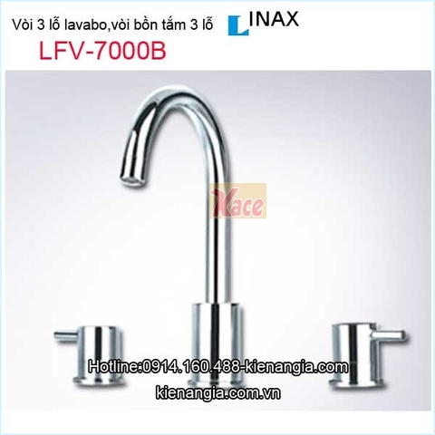 Vòi 3 lỗ lavabo âm bànvòi bồn tắm INAX LFV-7000B