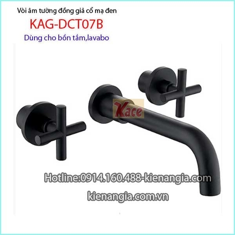 Vòi âm tường bồn tắmlavabo đồng giả cổ KAG-DCT07B