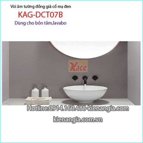 Vòi âm tường bồn tắmlavabo đồng giả cổ KAG-DCT07B