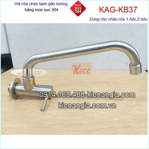 Vòi lạnh âm tườngvòi xả bồn tắm inox sus304 KAG-KB37