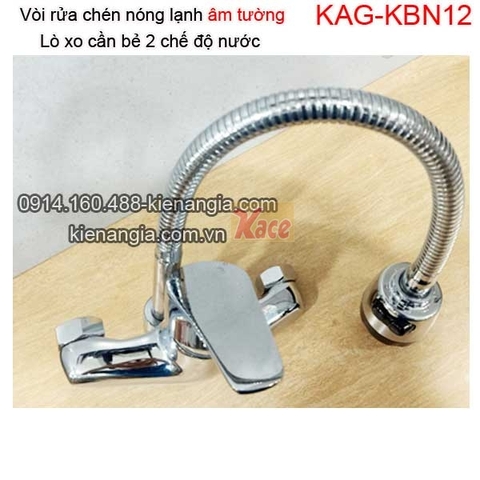 Vòi bếp âm tường lò xo nóng lạnh KAG-KBN12