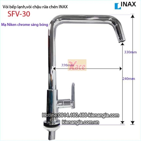 Vòi bếp lạnh,vòi cắm chậu,vòi rửa chén Inax SFV30