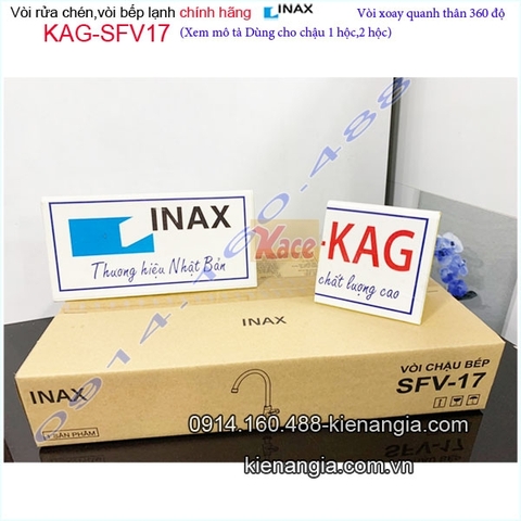 Vòi bếp lạnh,Vòi chậu rửa chén chính hãng INAX KAG-SFV17