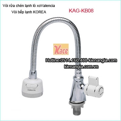 Vòi bếp lạnh lò xo Valencia gắn chậu KAG-KB08