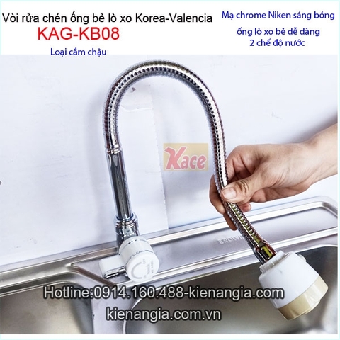 Vòi bếp lạnh lò xo Valencia gắn chậu KAG-KB08