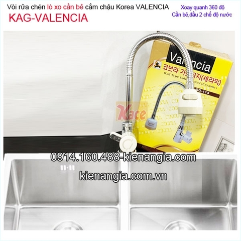 Vòi bếp lạnh lò xo Valencia gắn chậu KAG-KB08