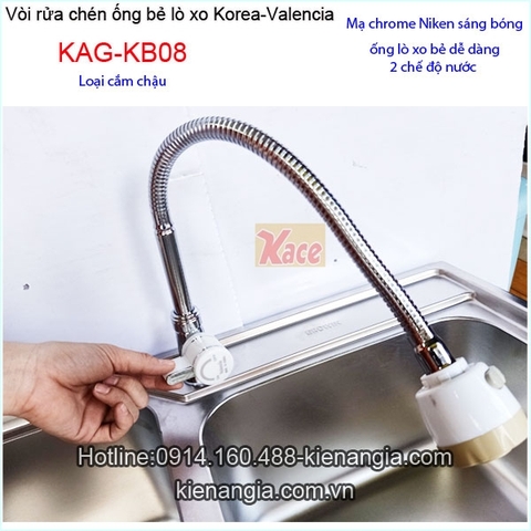 Vòi bếp lạnh lò xo Valencia gắn chậu KAG-KB08