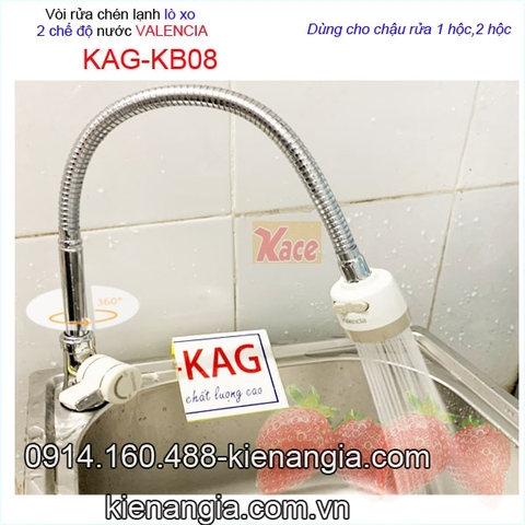 Vòi bếp lạnh lò xo Valencia gắn chậu KAG-KB08