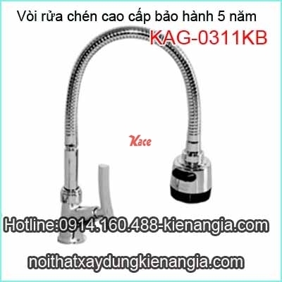 Vòi bếp,vòi rửa chén lạnh lò xo cao cấp KAG-O311KB