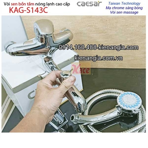 Vòi bồn tắm  có hoa sen nóng lạnh CAESAR S143C