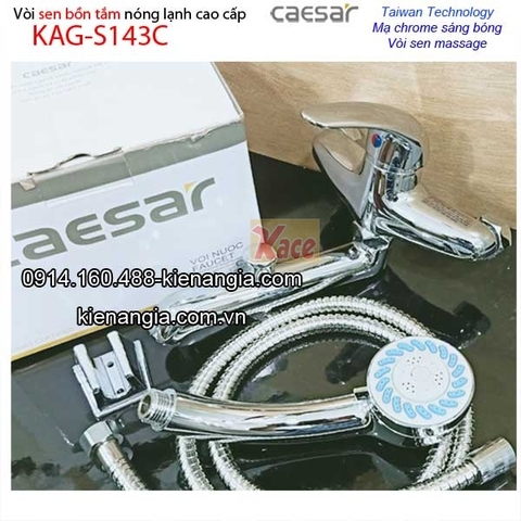 Vòi bồn tắm  có hoa sen nóng lạnh CAESAR S143C