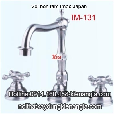 Vòi bồn tắmvòi lavabo bán âm bàn 3 lỗ Imex-Japan IM-131