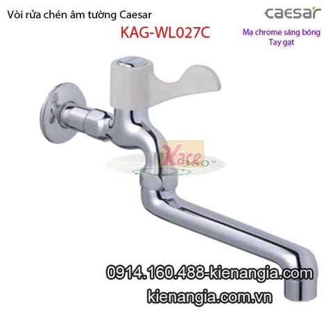 Vòi rửa chén lạnh gắn tường ,vòi bồn tắm lạnh CAESAR WL027C