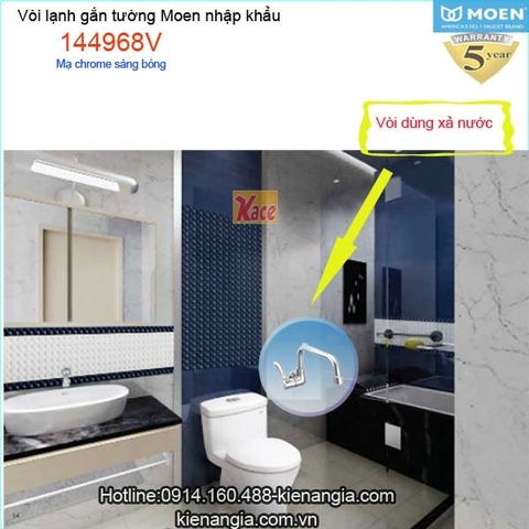Vòi bếp lạnh gắn tường,vòi xả bồn Moen Mỹ 144968V