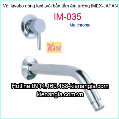 Vòi lavabo âm tườngvòi bồn tắm nóng lạnh IMEX-IM035