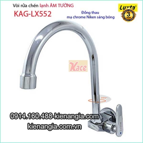 Vòi rửa chén âm tường lạnh KAG-LX552