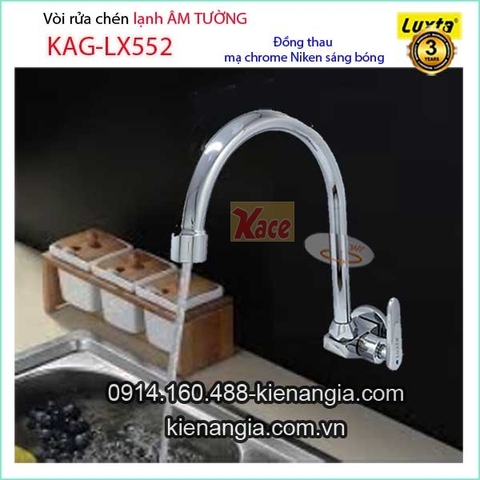 Vòi rửa chén âm tường lạnh KAG-LX552