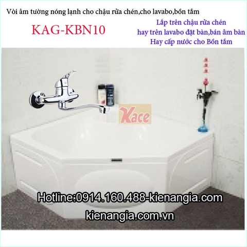 Vòi rửa chén âm tường nóng lạnh,vòi bồn tắm KAG-KBN10