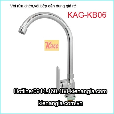 Vòi rửa chén bát lạnh dân dụng giá rẻ KAG-KB06