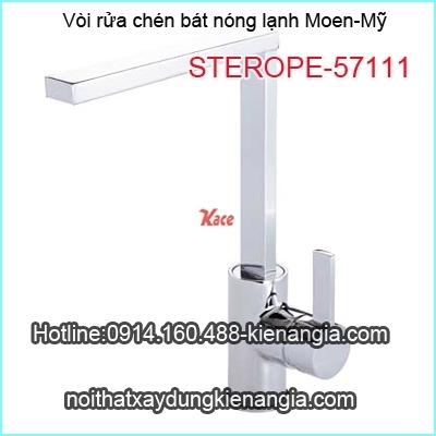 Vòi rửa chén bát nóng lạnh Moen-Mỹ 57111