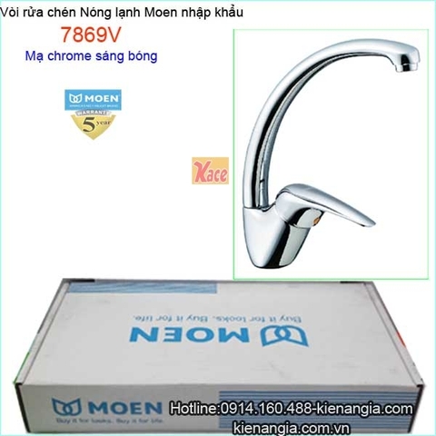 Vòi rửa chén bát nóng lạnh Moen-Mỹ 7869V