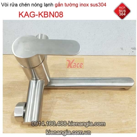 Vòi rửa chén gắn tường inox sus304 KAG-KBN08