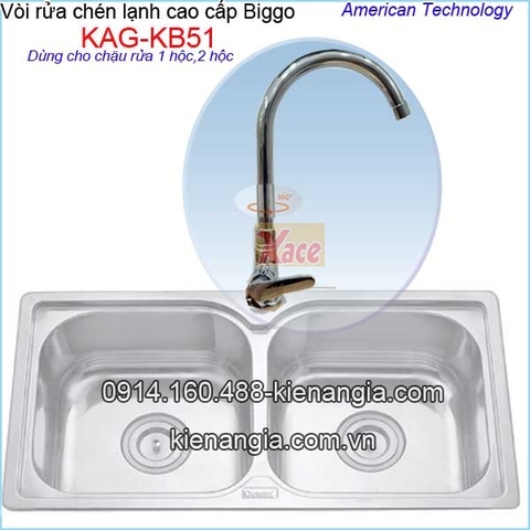 Vòi rửa chén lạnh cao cấp Biggo KAG-KB51